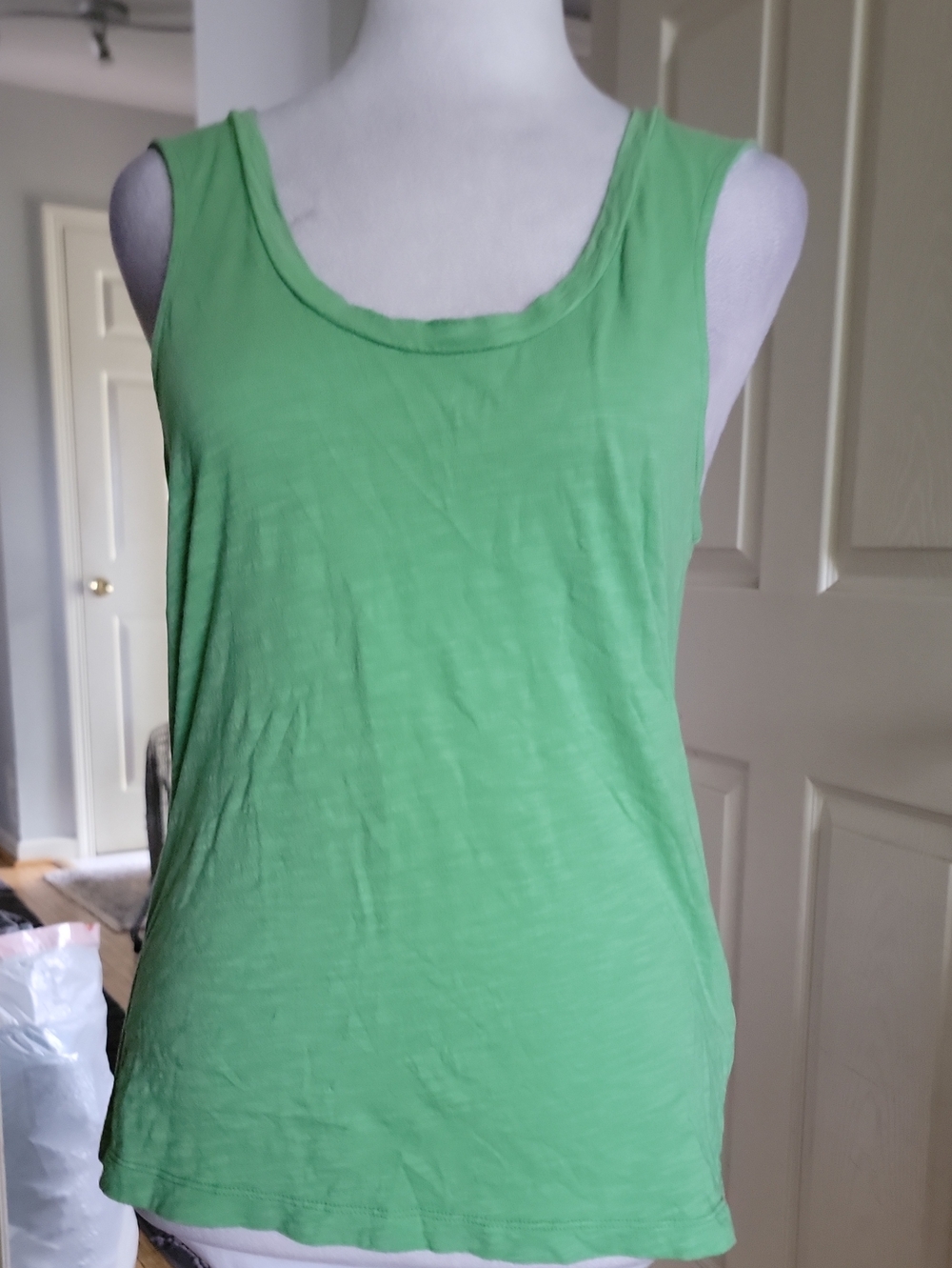 American Vintage Light Green Scoop Neck Tank Top